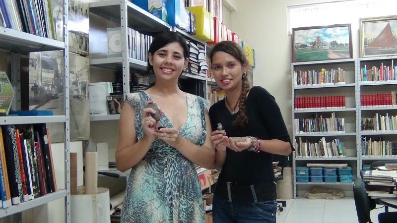 Vitória Campos e Clara Mendonça Costa - Acadêmicas da UFOPA